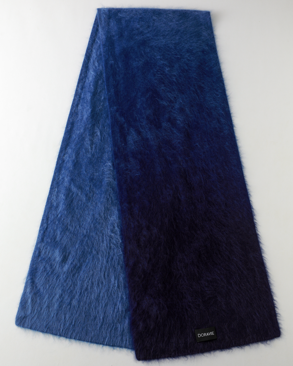 Plant Dye Japanese brushing Cashmere Scarf - Grey