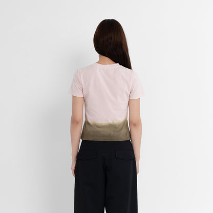 Plant Dye Supima Cotton Crop T-shirt - Pink