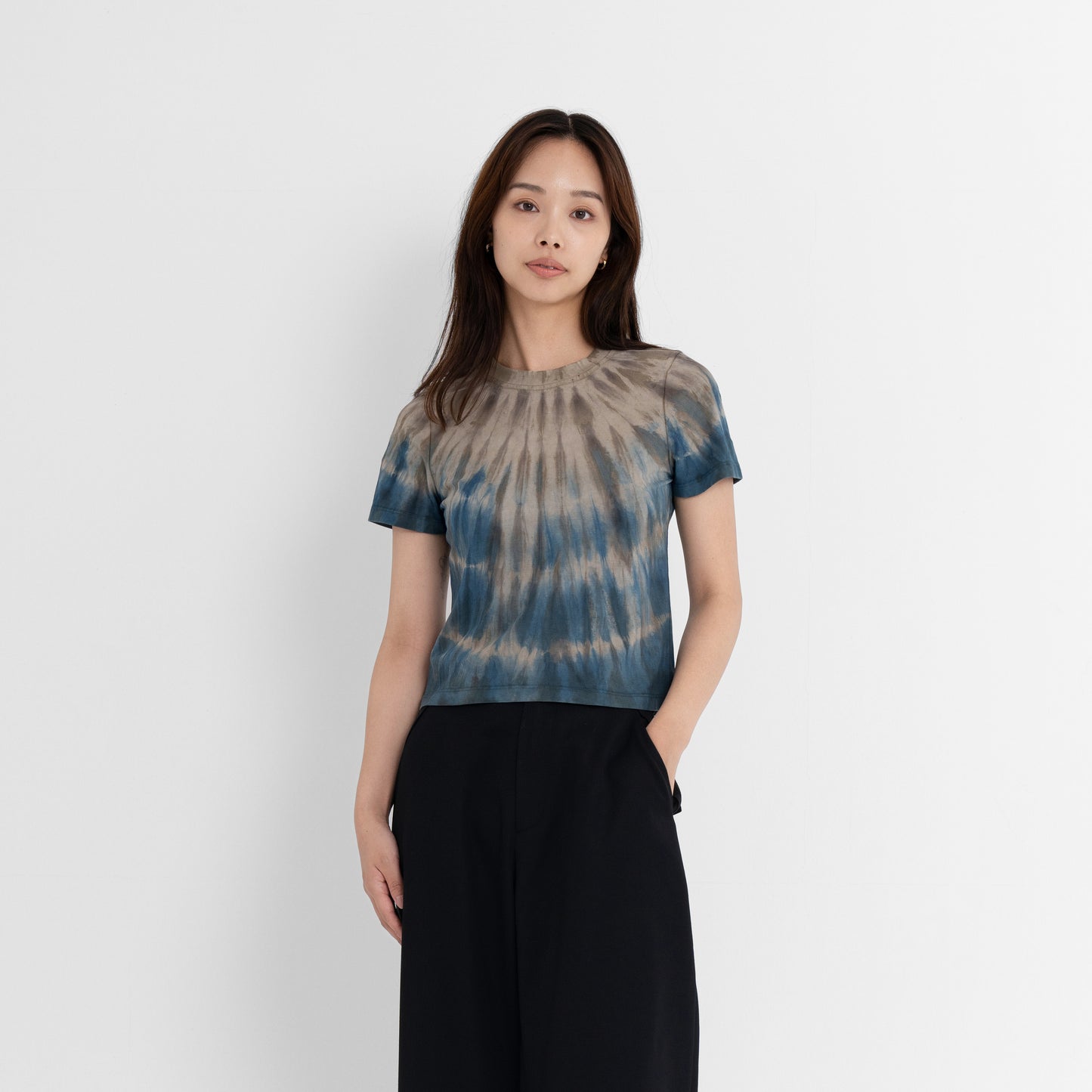 Plant Dye Supima Cotton Crop T-shirt - Tie Dye