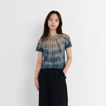 Plant Dye Supima Cotton Crop T-shirt - Tie Dye