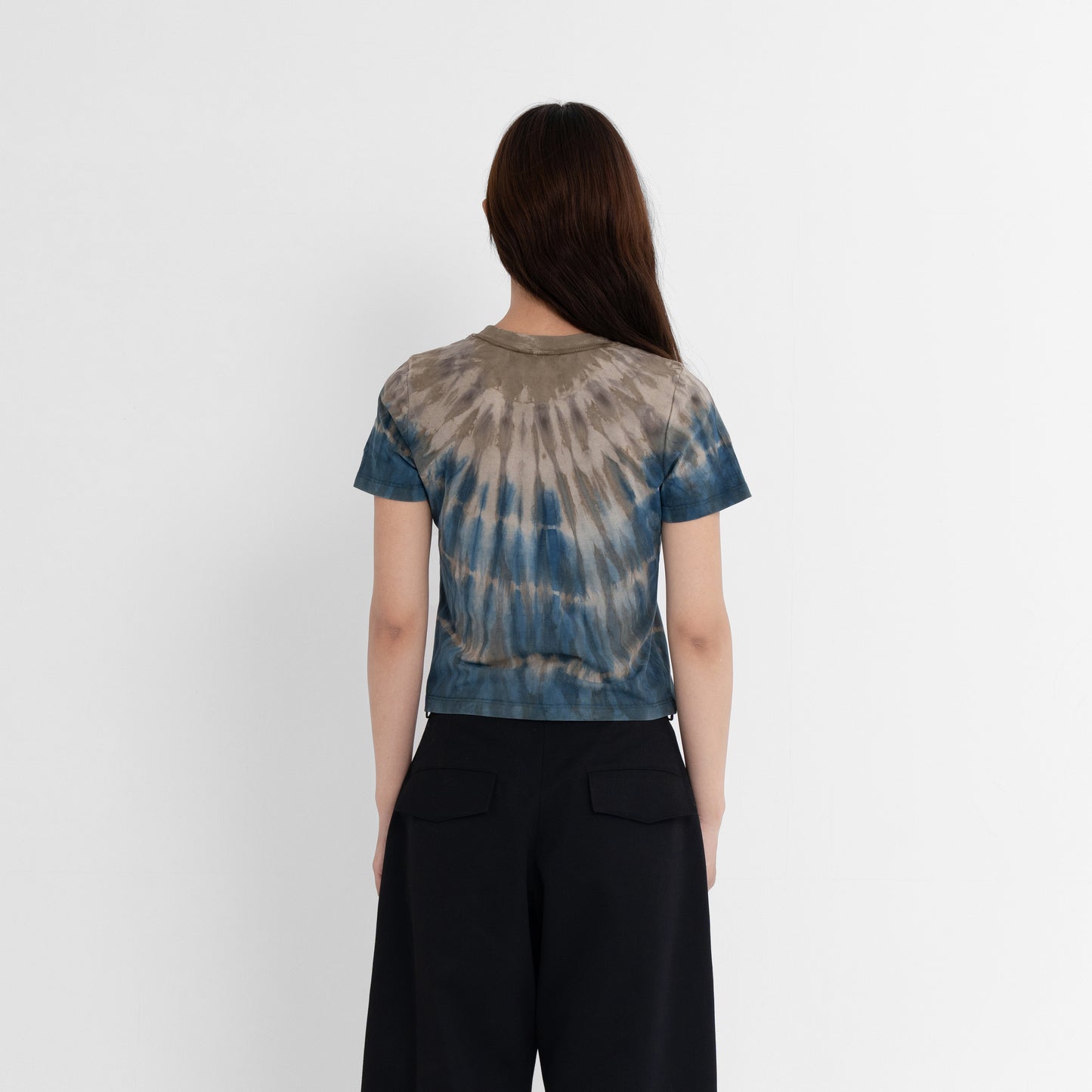 Plant Dye Supima Cotton Crop T-shirt - Tie Dye