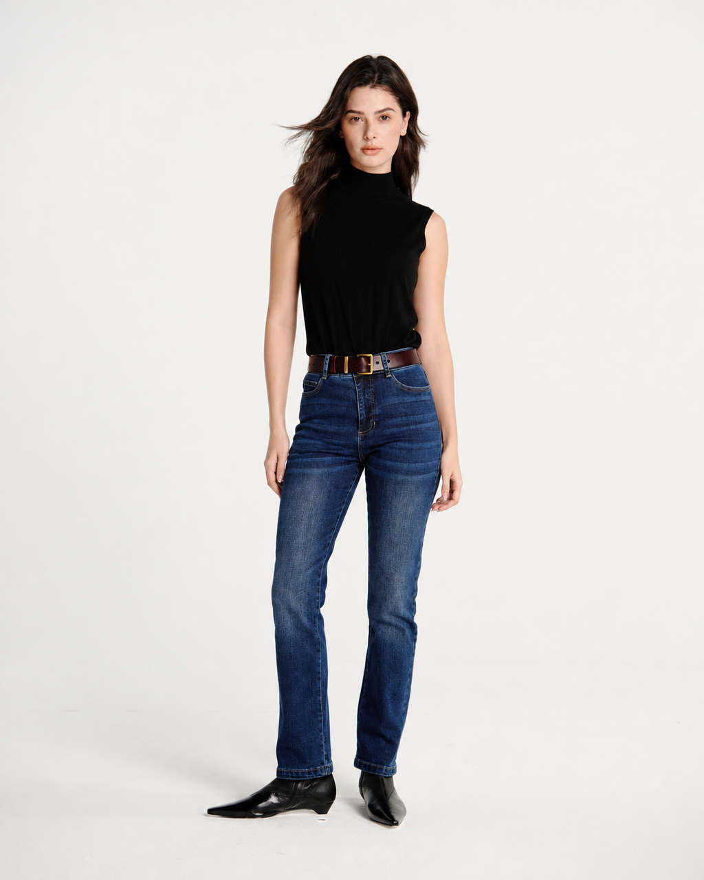 Shaping Straight Jean Navy