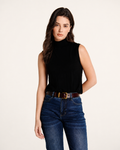 37.5® Thermoregulating Cashmere Sleeveless Turtleneck Black