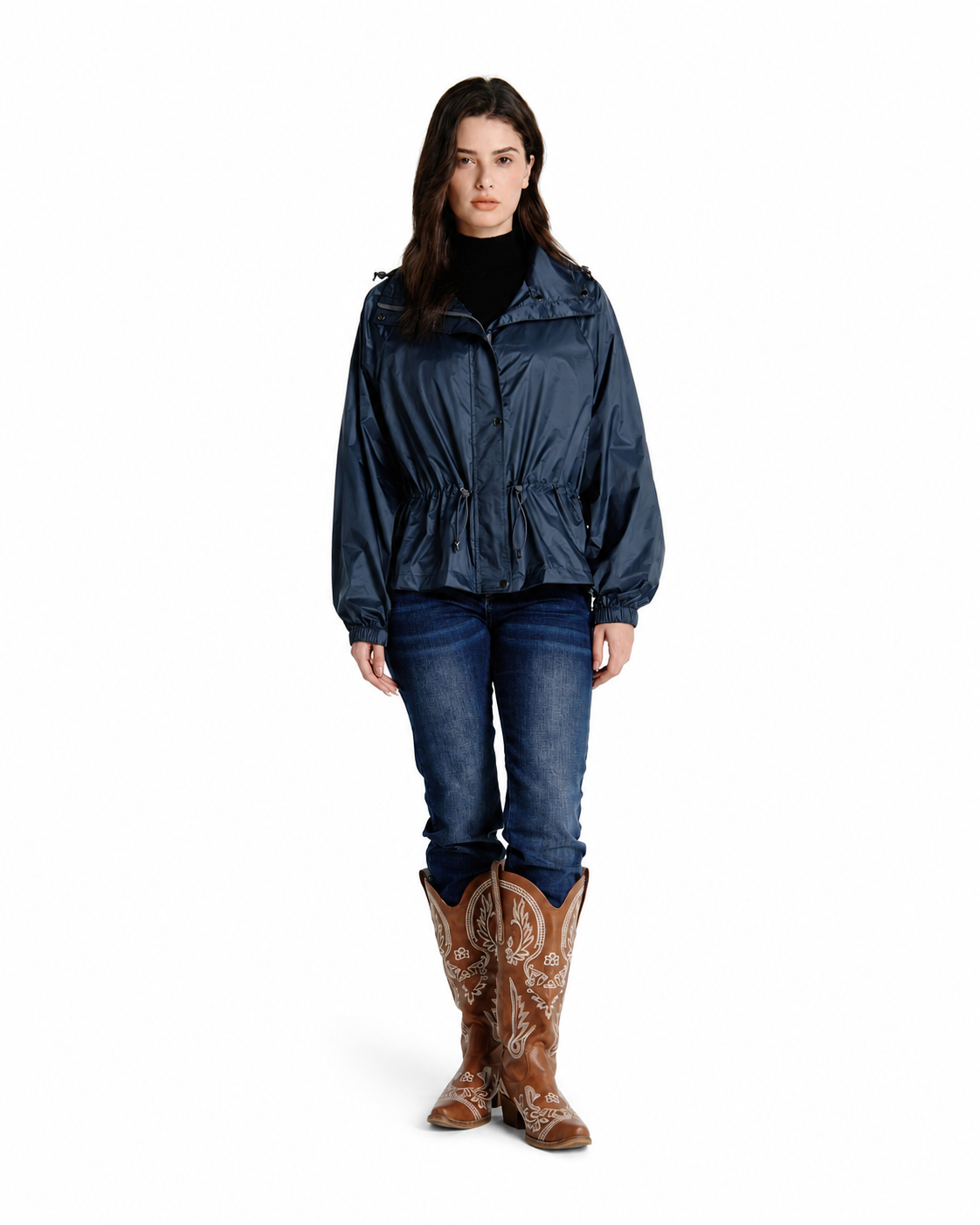 Water-Resistant Cinch Waist Jacket