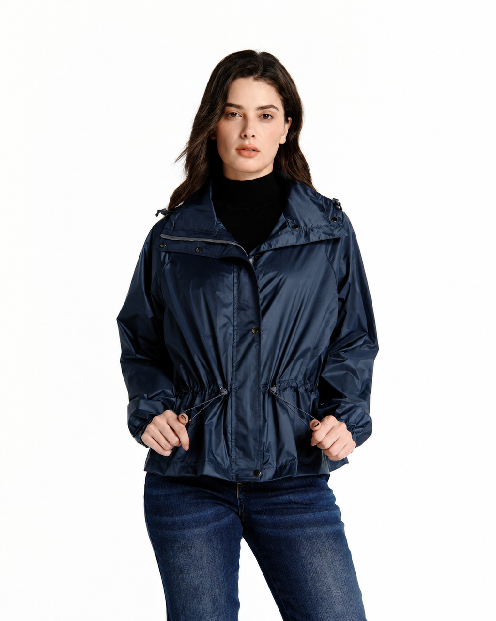 Water-Resistant Cinch Waist Jacket