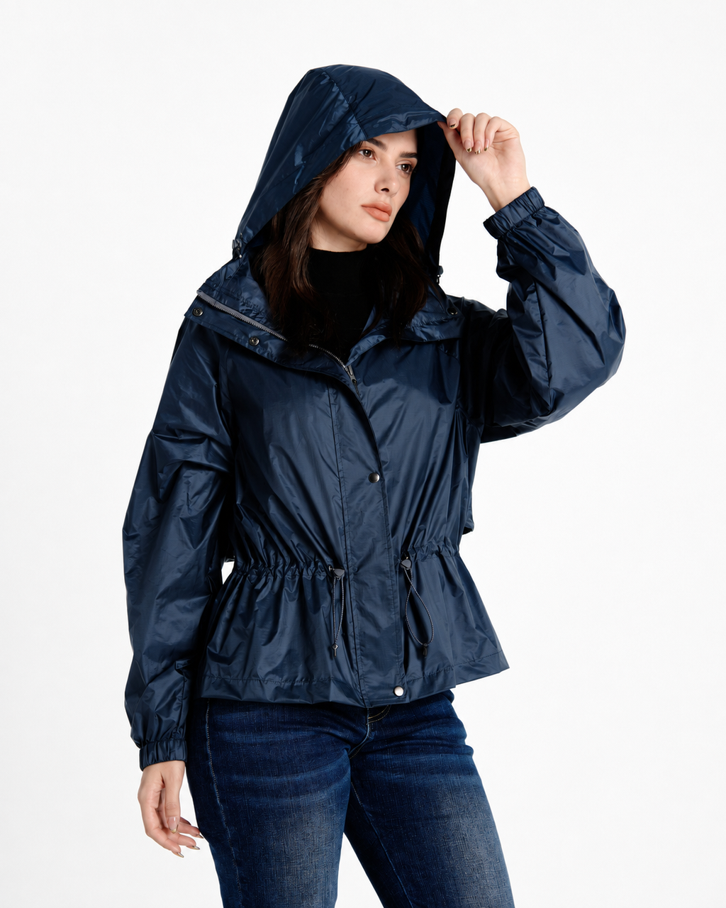 Water-Resistant Cinch Waist Jacket