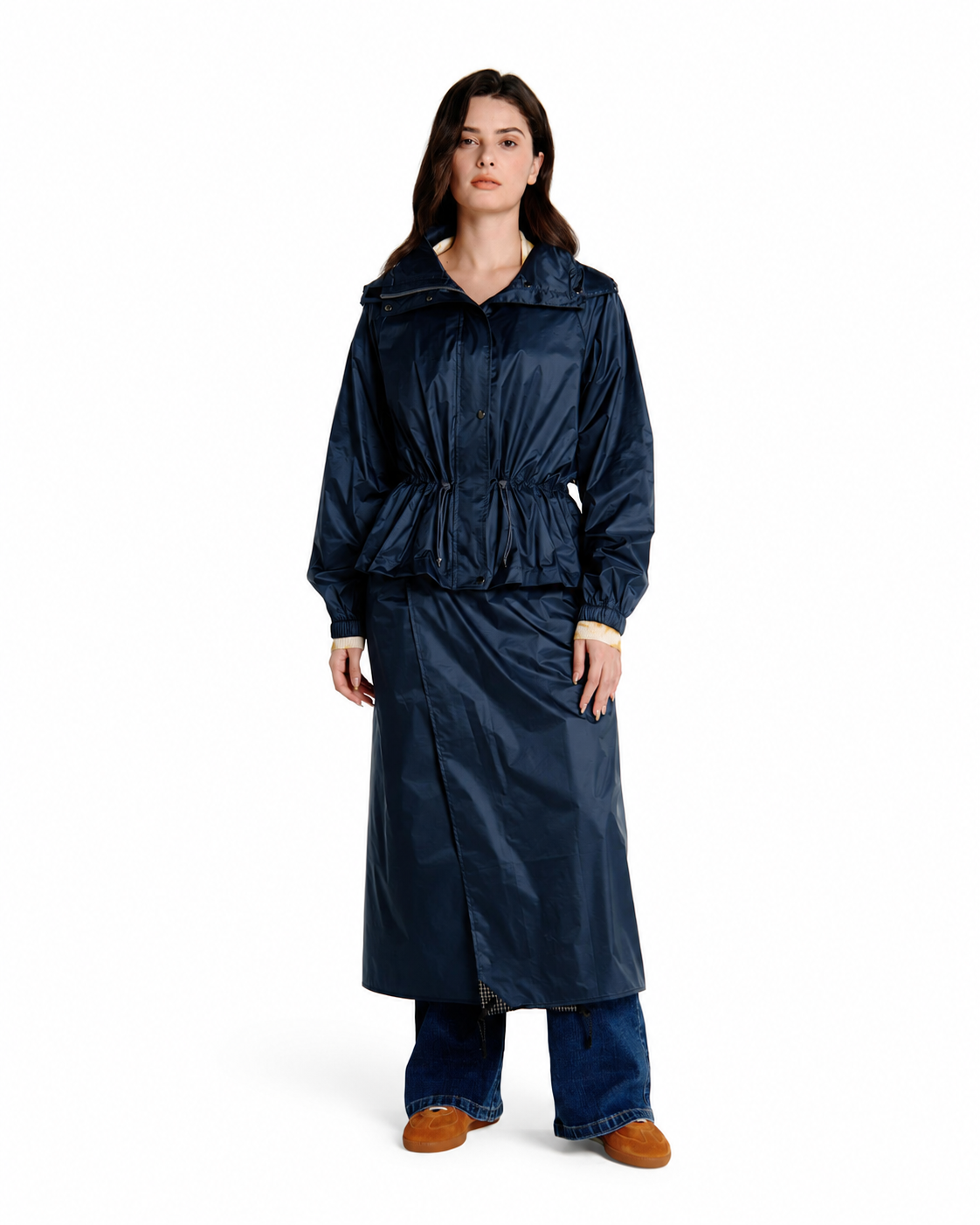Water-Resistant Cinch Waist Jacket