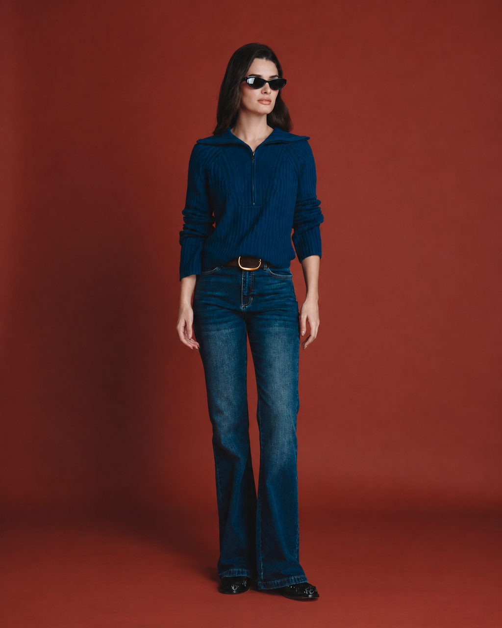 Shaping Bootcut Jean Navy
