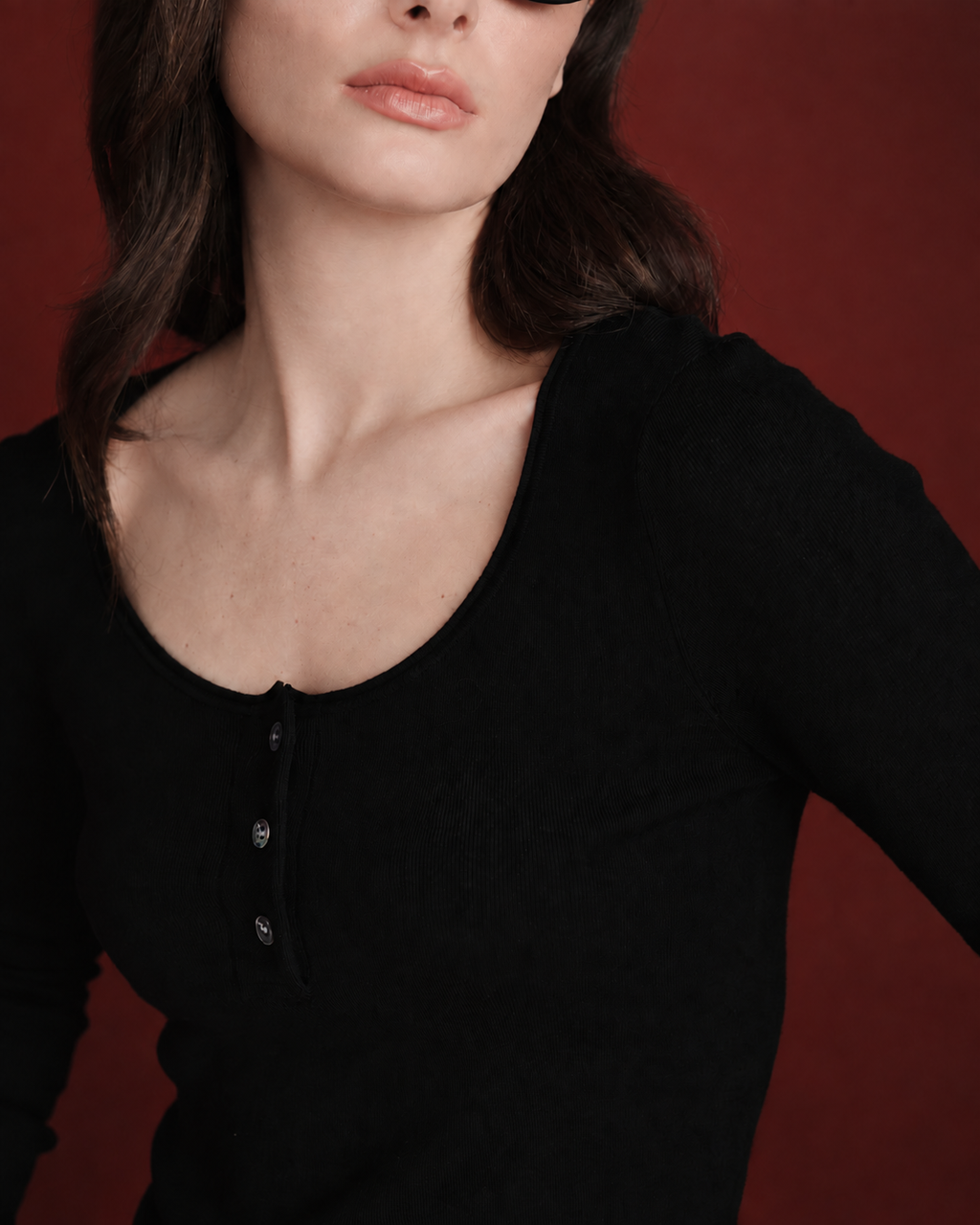 The Seaweed Henley Soft Top