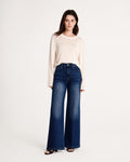 Shaping Wide Leg Jean Navy