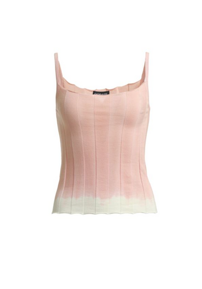 Plant dye Eco-cotton Tank Top - Pink