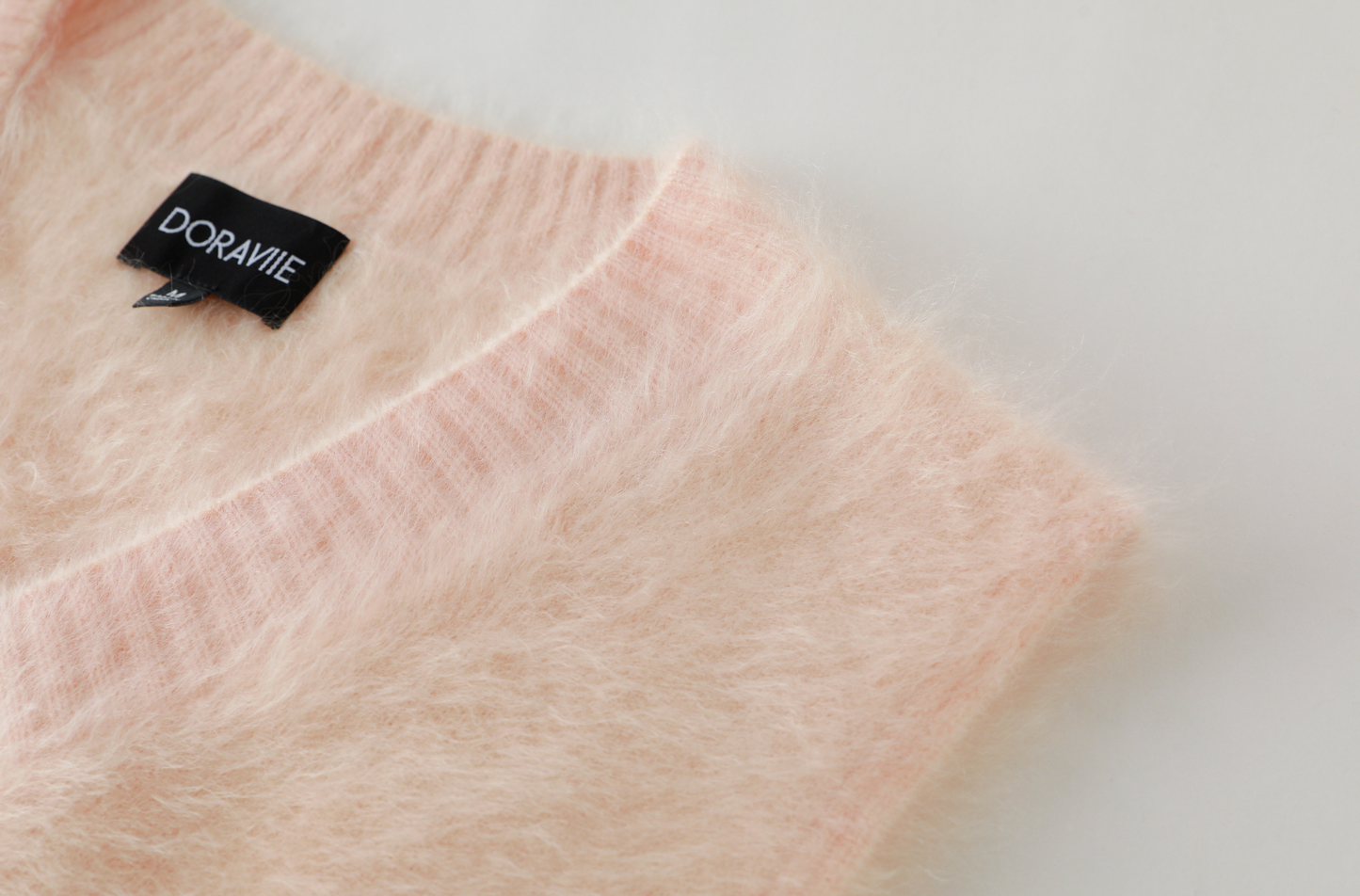 Plant Dye Japanese brushing Cashmere Vest - Pink