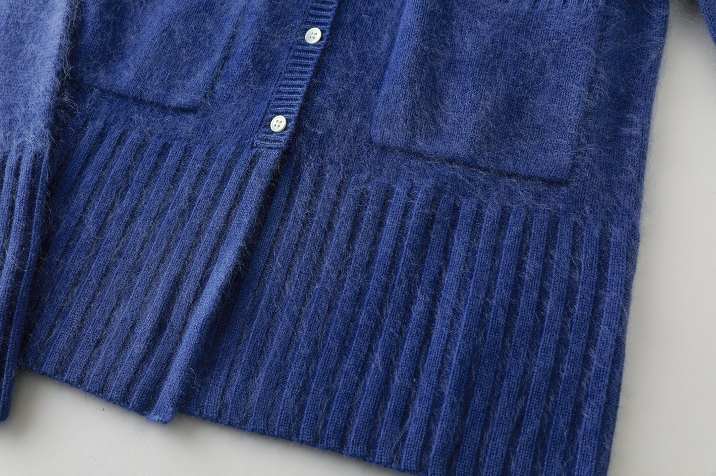 Japanese brushing Cashmere Jacket - Indigo