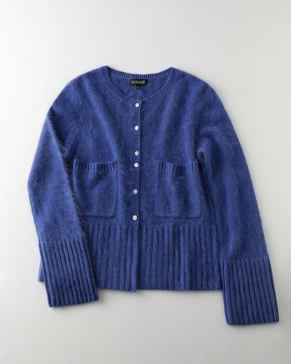 Japanese brushing Cashmere Jacket - Indigo