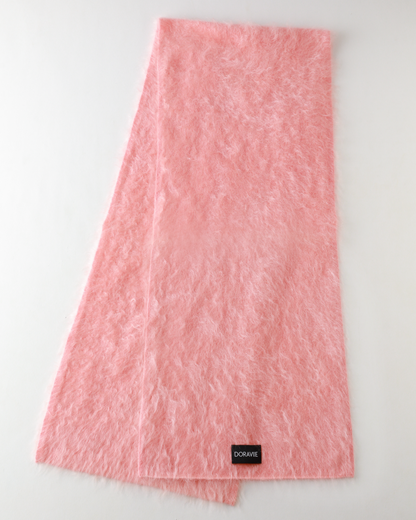 Plant Dye Japanese brushing Cashmere Scarf - Pink