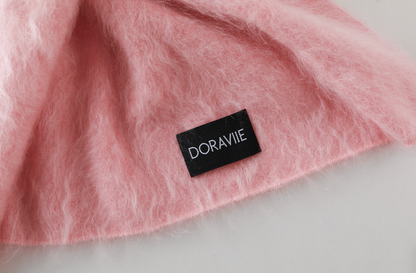 Plant Dye Japanese brushing Cashmere Scarf - Pink