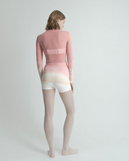 Plant Dye Ultrafine Wool Top - Pink