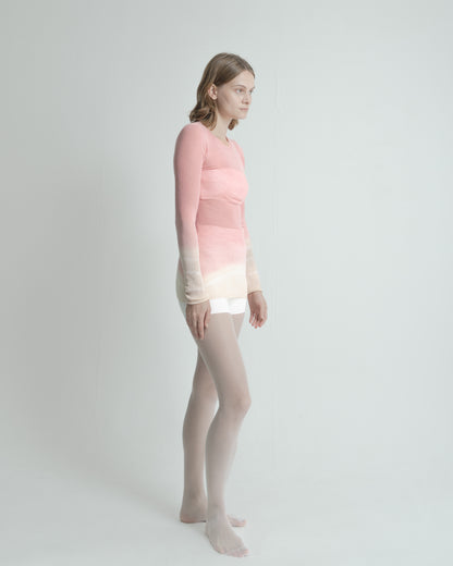 Plant Dye Ultrafine Wool Top - Pink